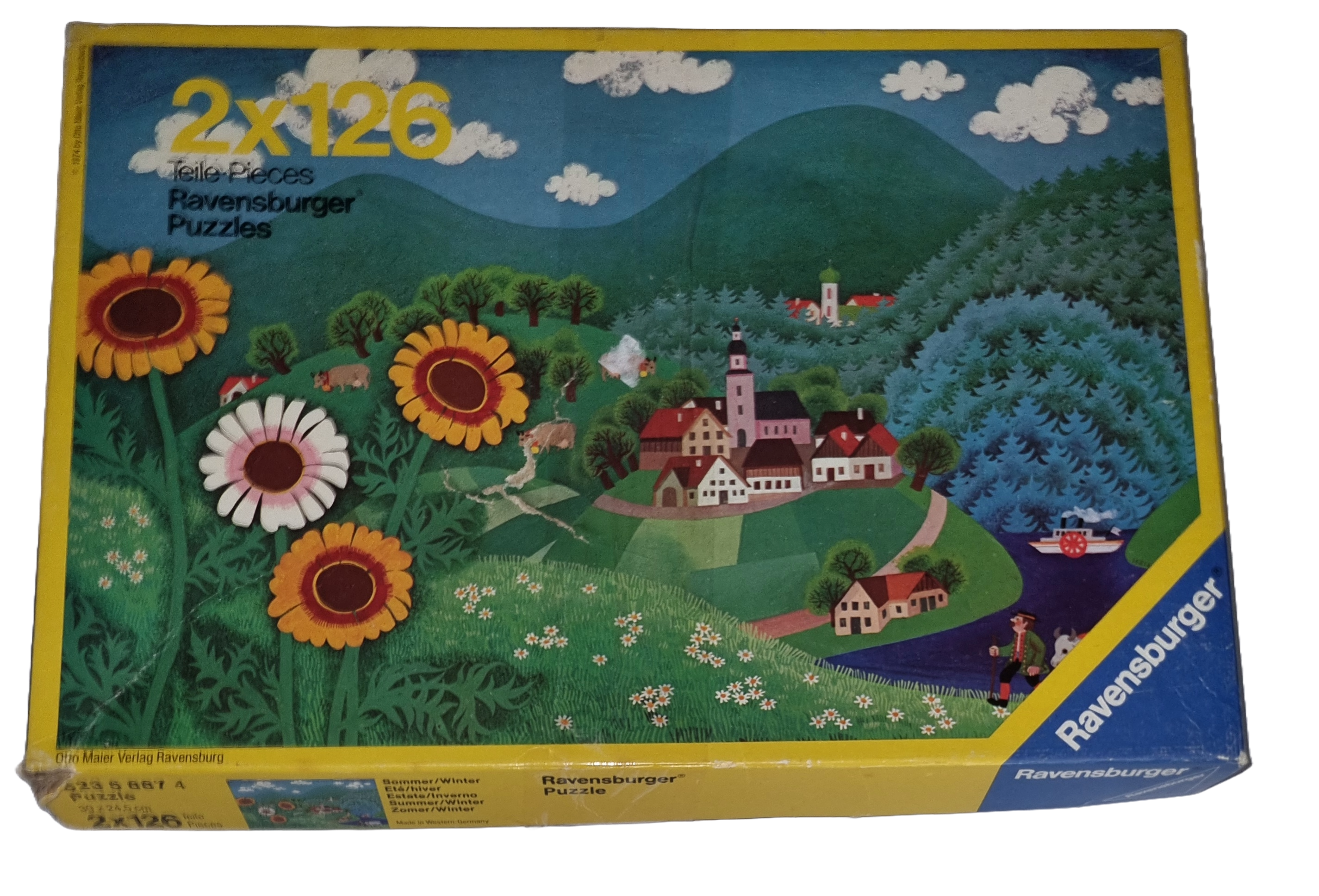 Ravensburger Puzzle 2 x 126 Teile 62358874 Sommer/Winter